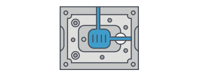 injection molding mold cavity block illustration